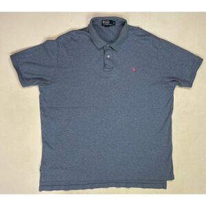 Polo Ralph Lauren Polo Shirt Men XL Blue Pony Pink Short Sleeve